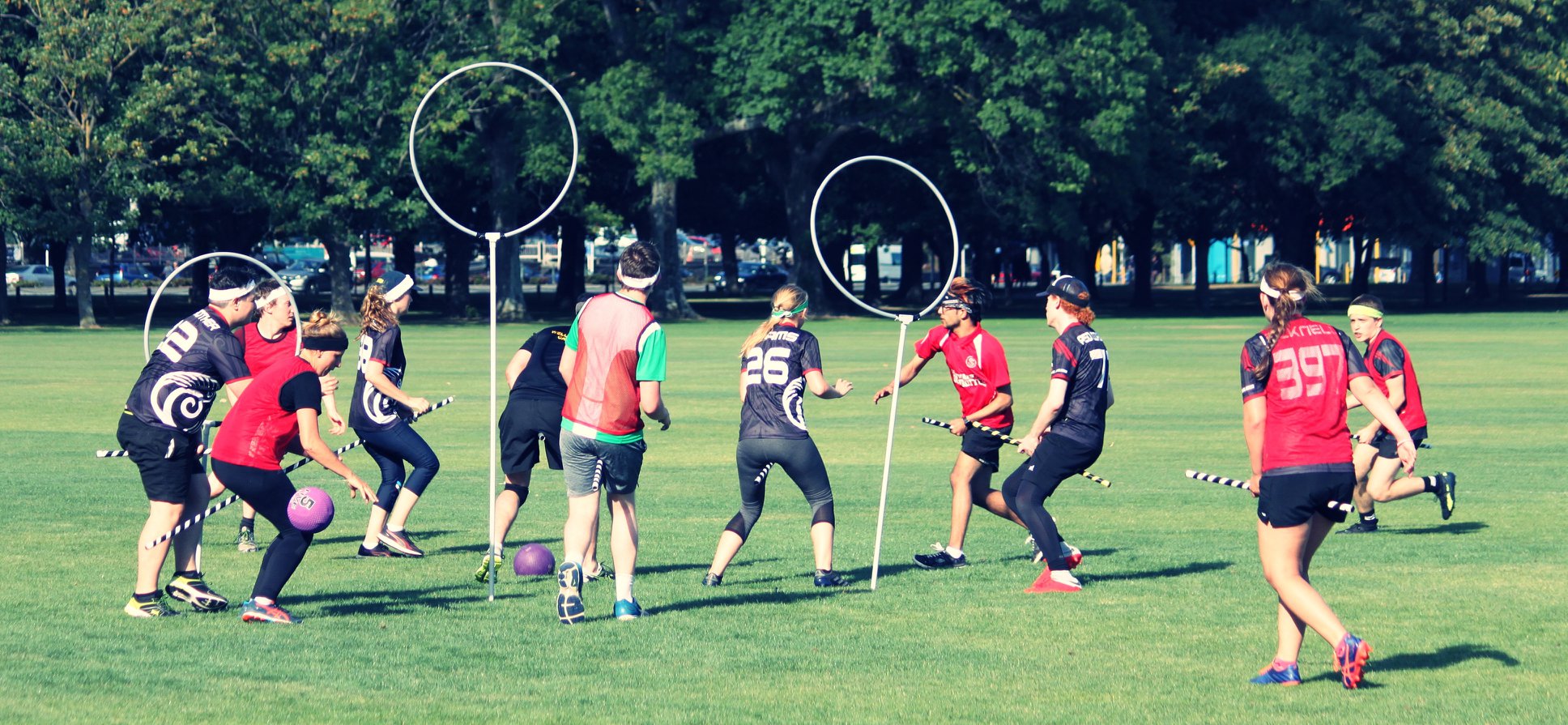 A game of muggle quidditch