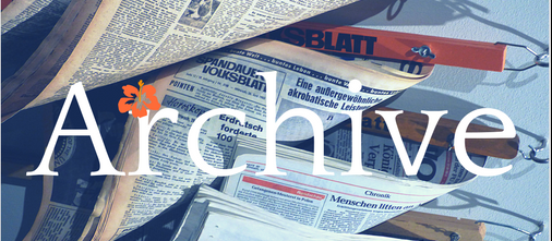 Archive paper blue