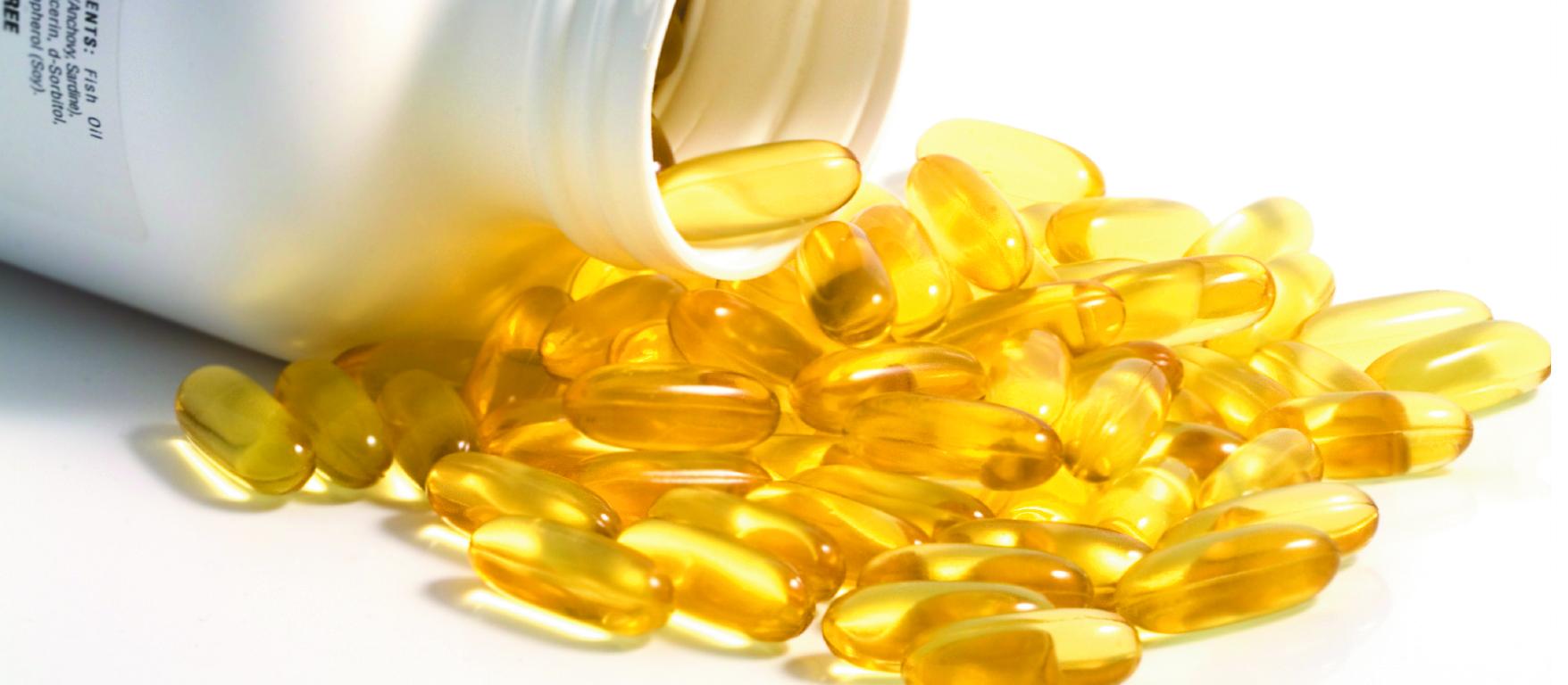 Fish oil tablets