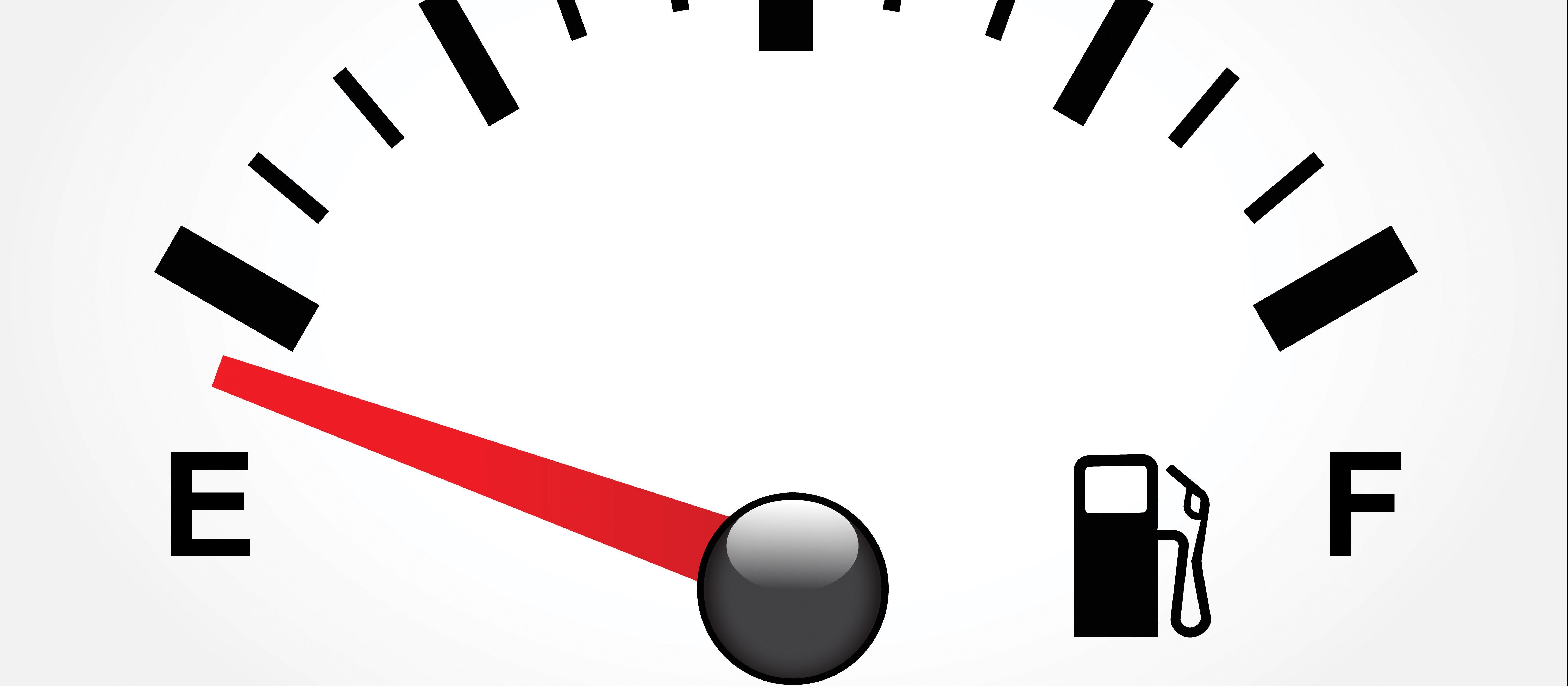 Empty fuel gas tank