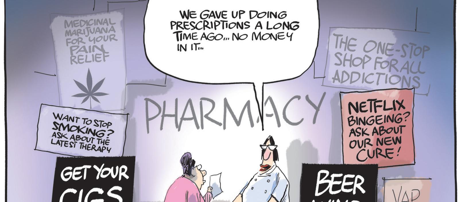 Pharmacy of tomorrow cartoon