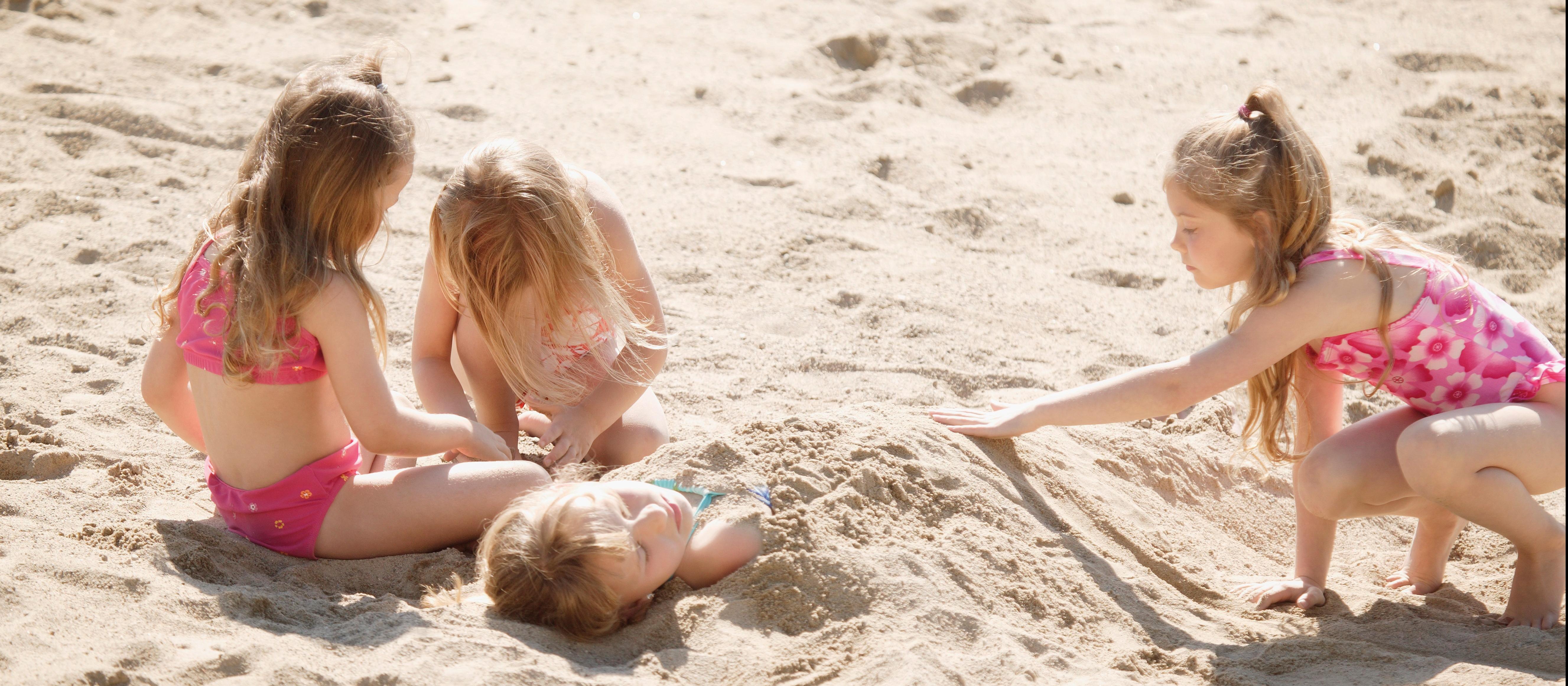 Children beach summer