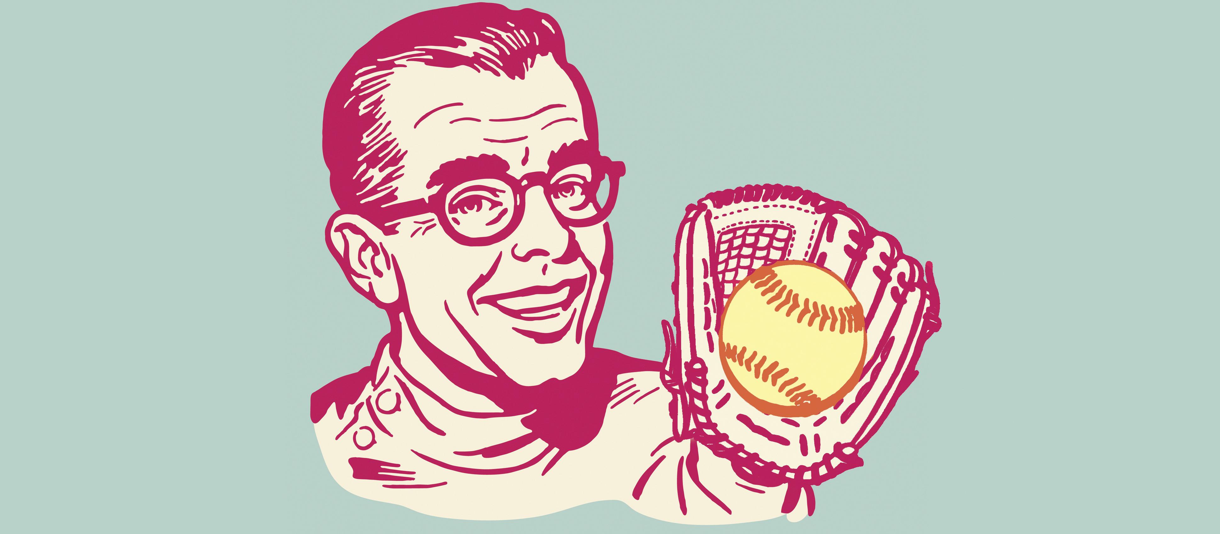 Retro pharmacist illustration