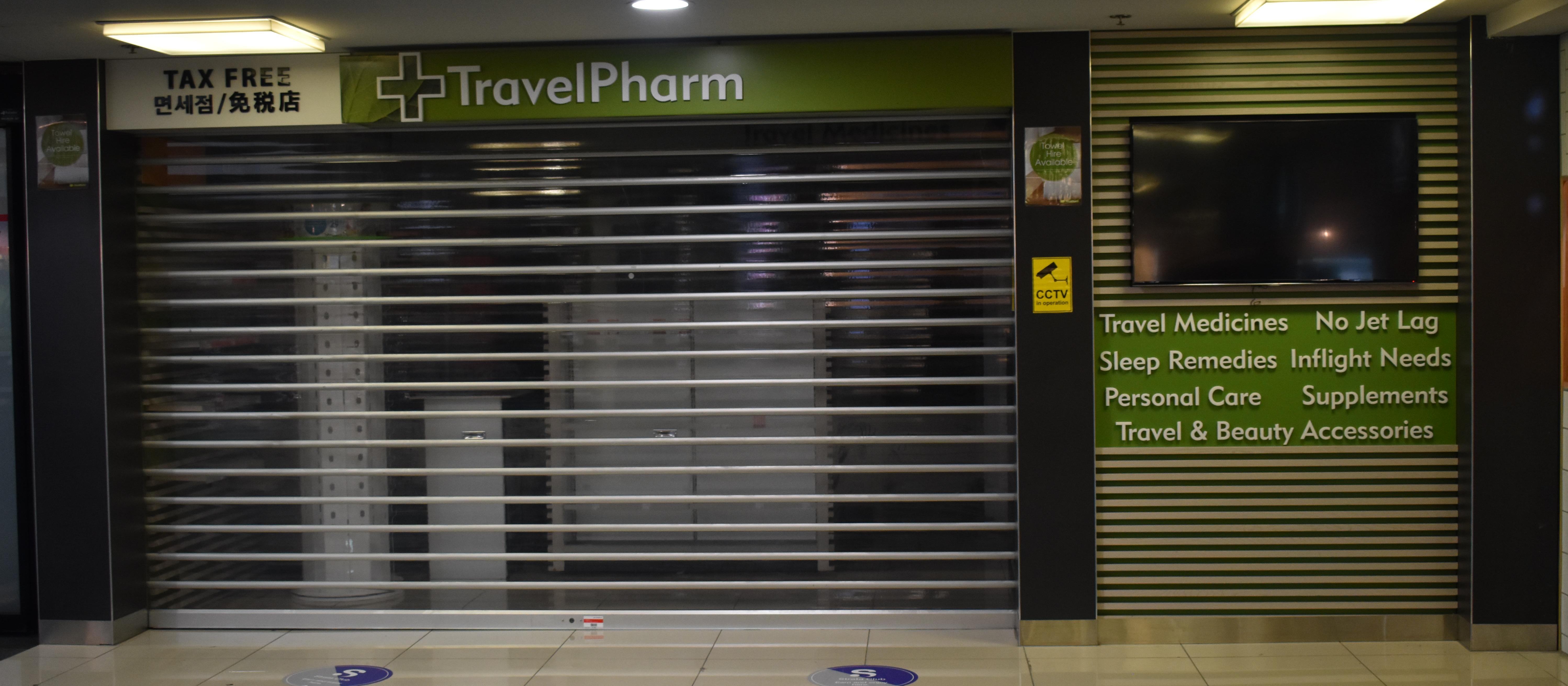 TravelPharm Auckland domestic airport closed