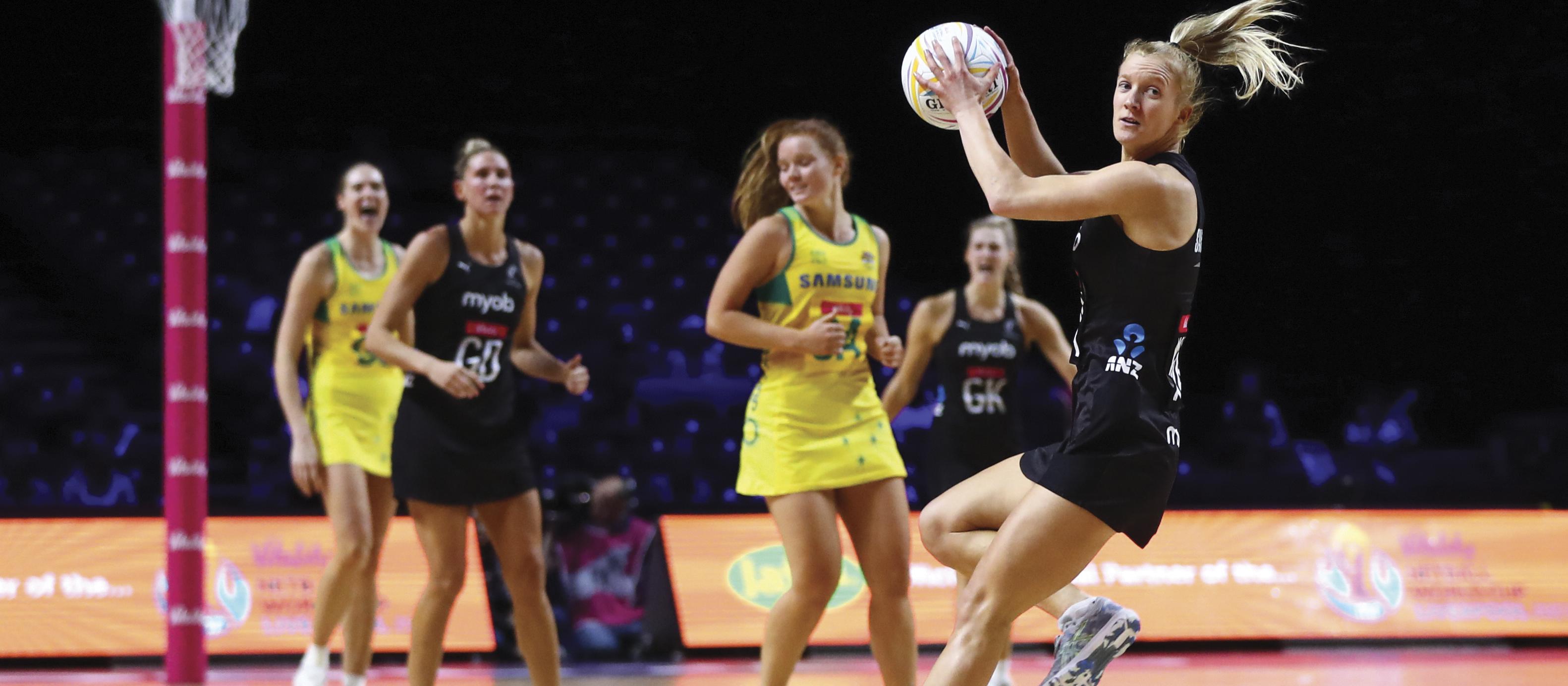 Shannon Saunders Silver Ferns vs Australia