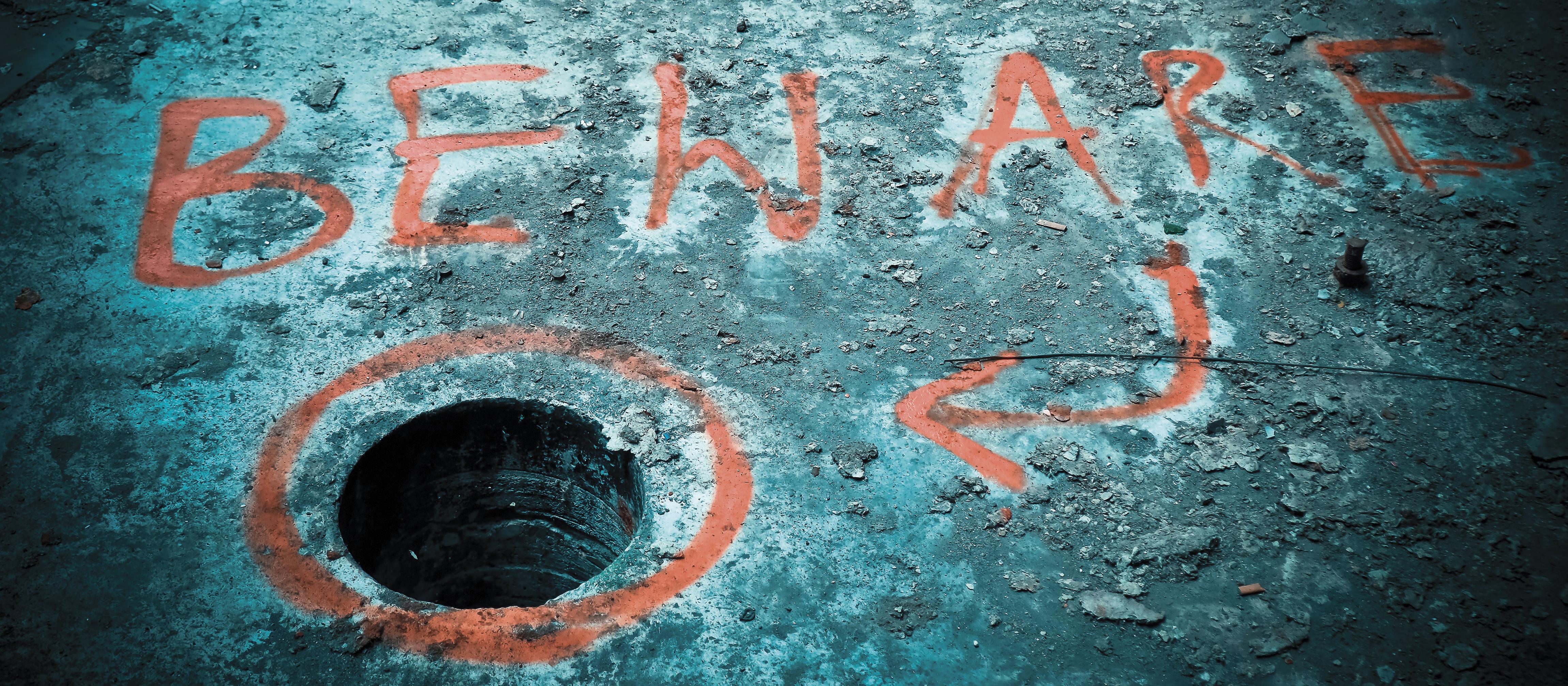 Factory hole in the ground beward