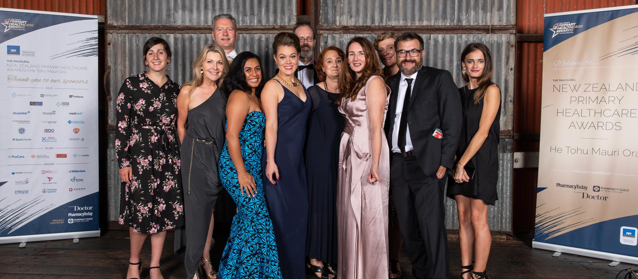 The Health Media team photo at the NZPHA awards