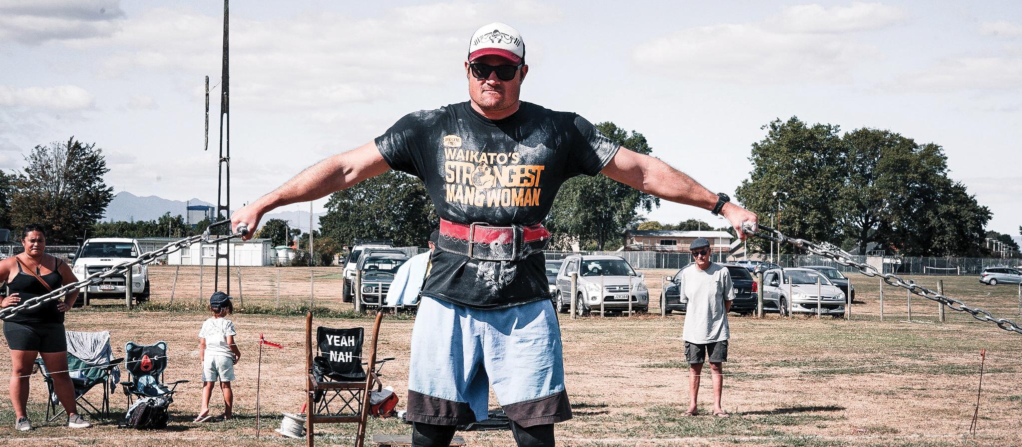 Cliff Comins at Waikatos Strongest Man and Woman