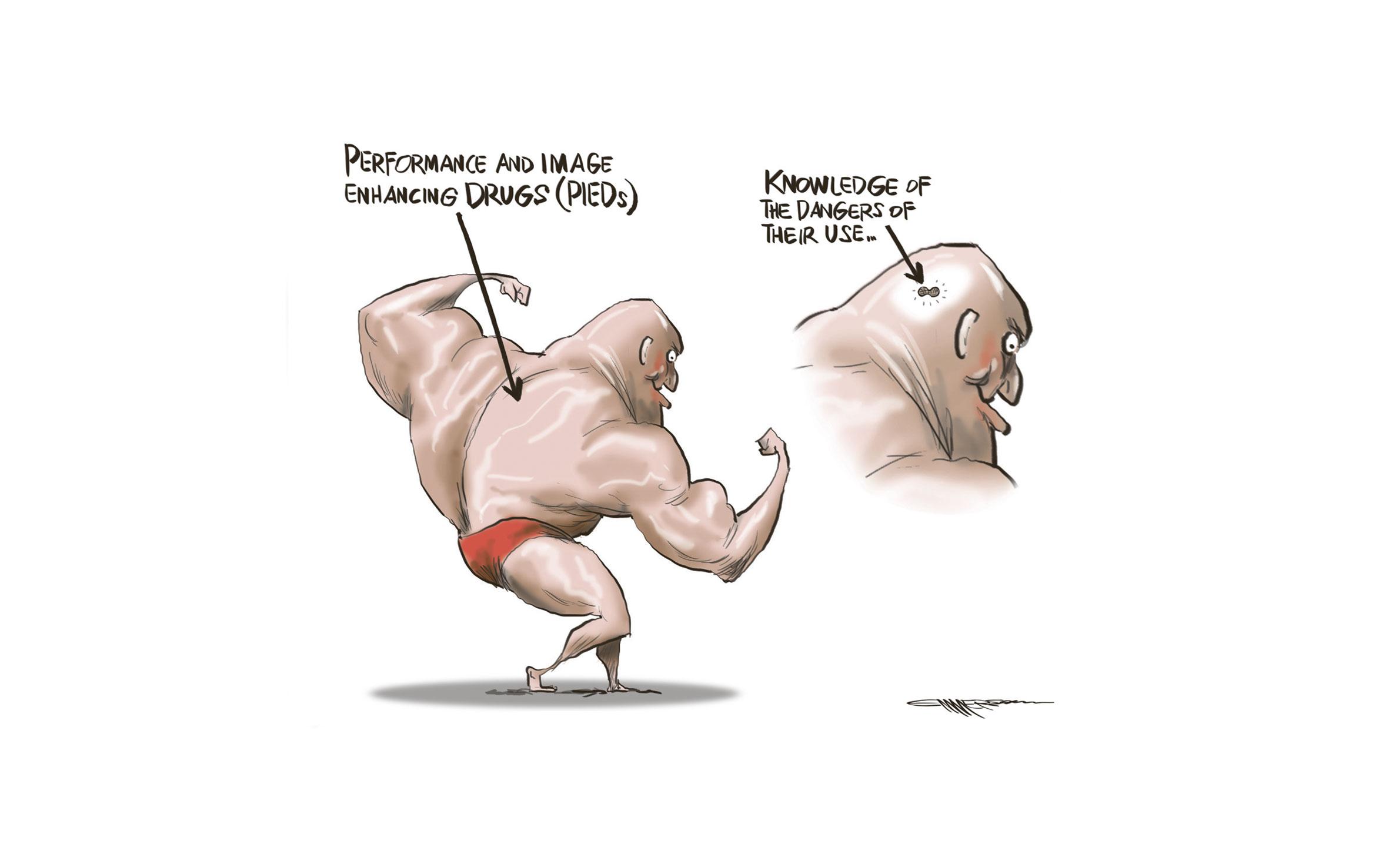 Cartoon - Rod Emmerson - Body building