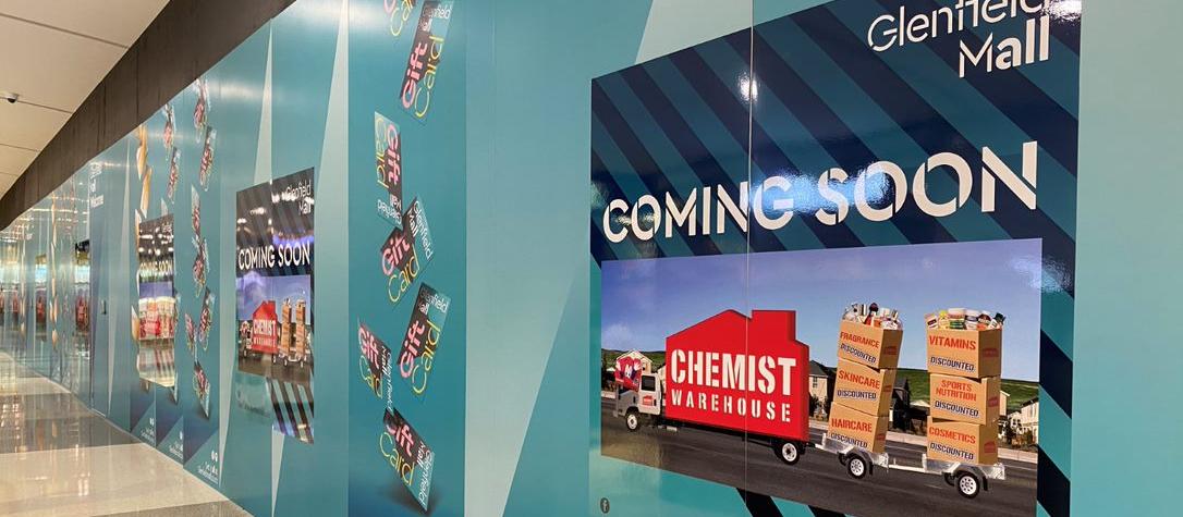 Glenfield sign Chemist Warehouse