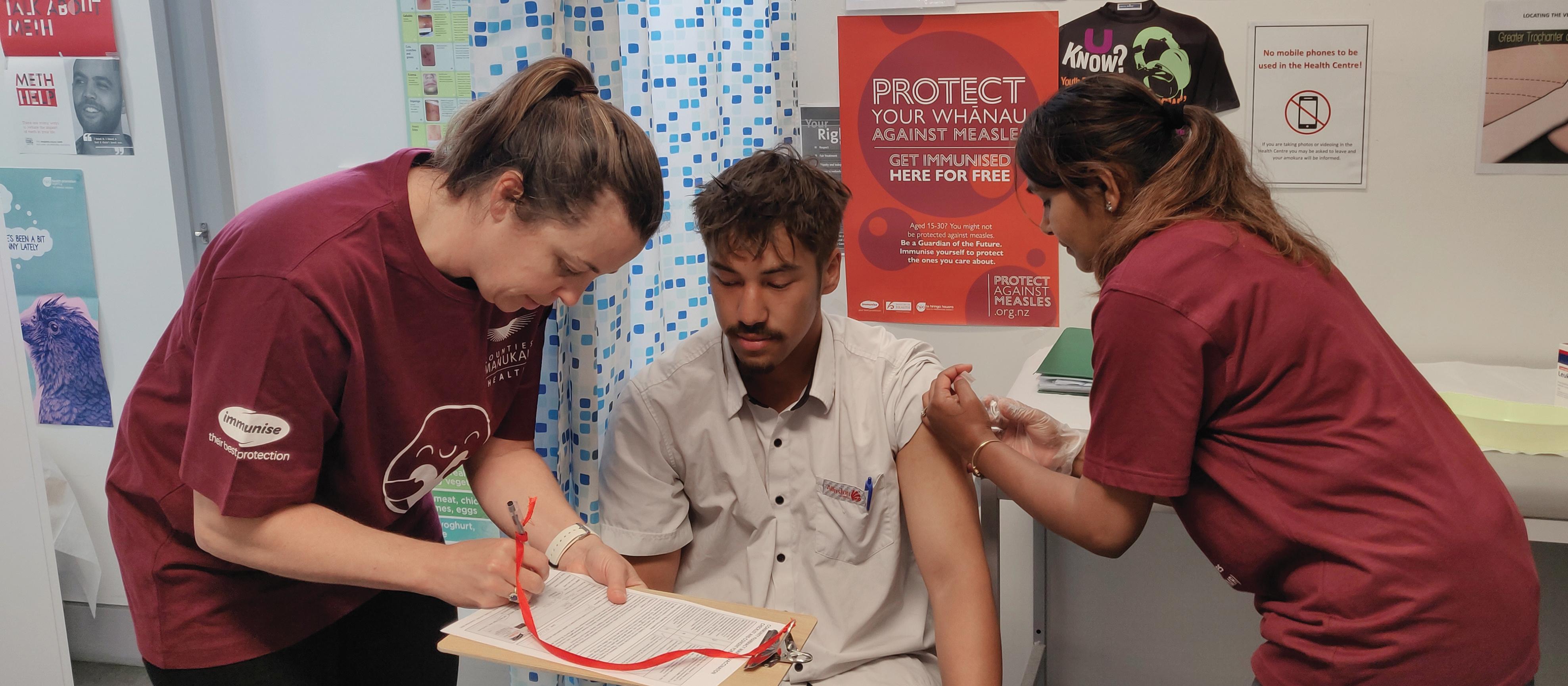 Alfriston College student vaccination