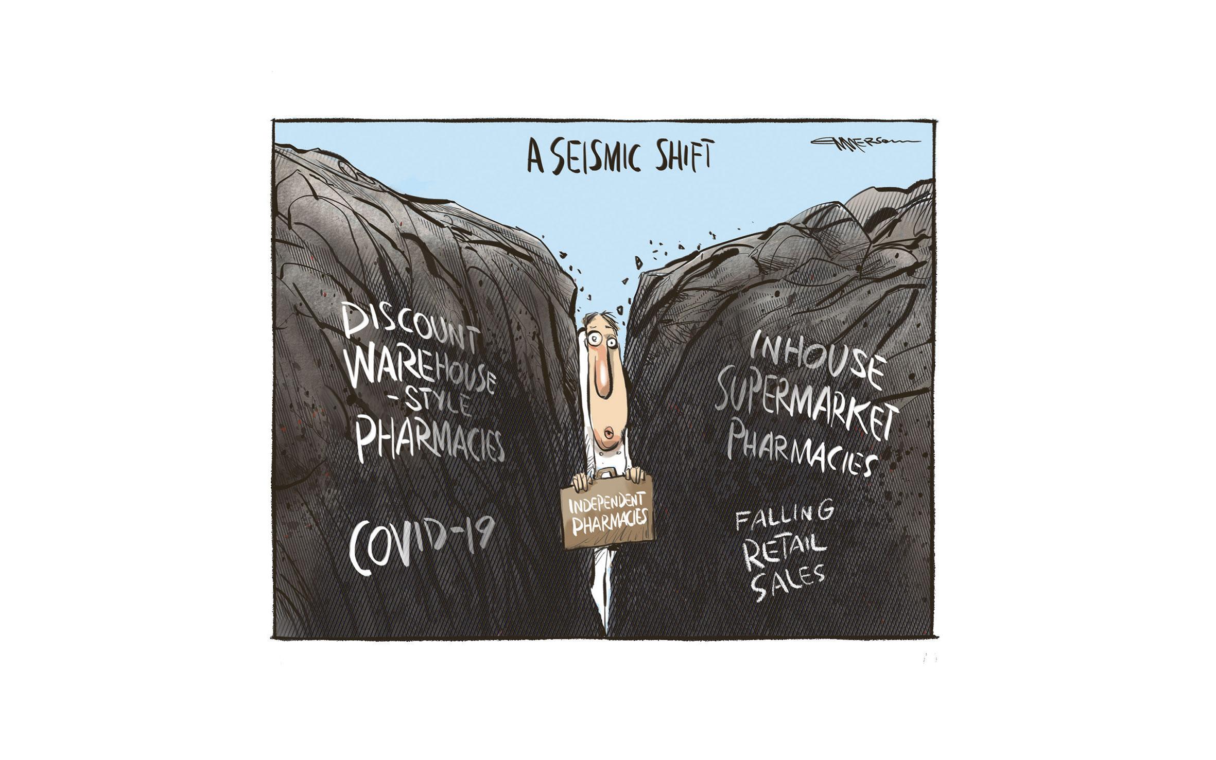 Cartoon - Rod Emmerson - Independent pharmacies