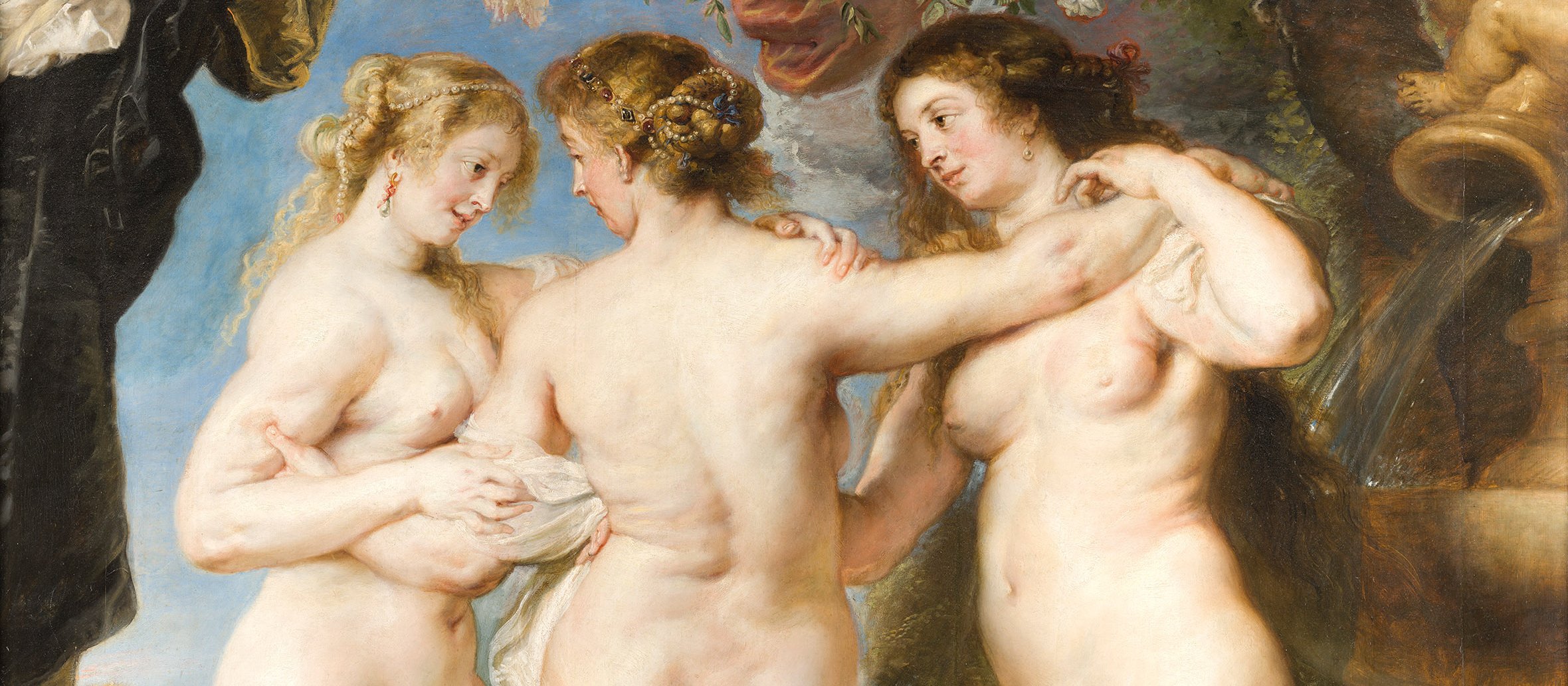The Three Graces by Peter Paul Rubens – what do you notice about the right hand of the grace on the left?