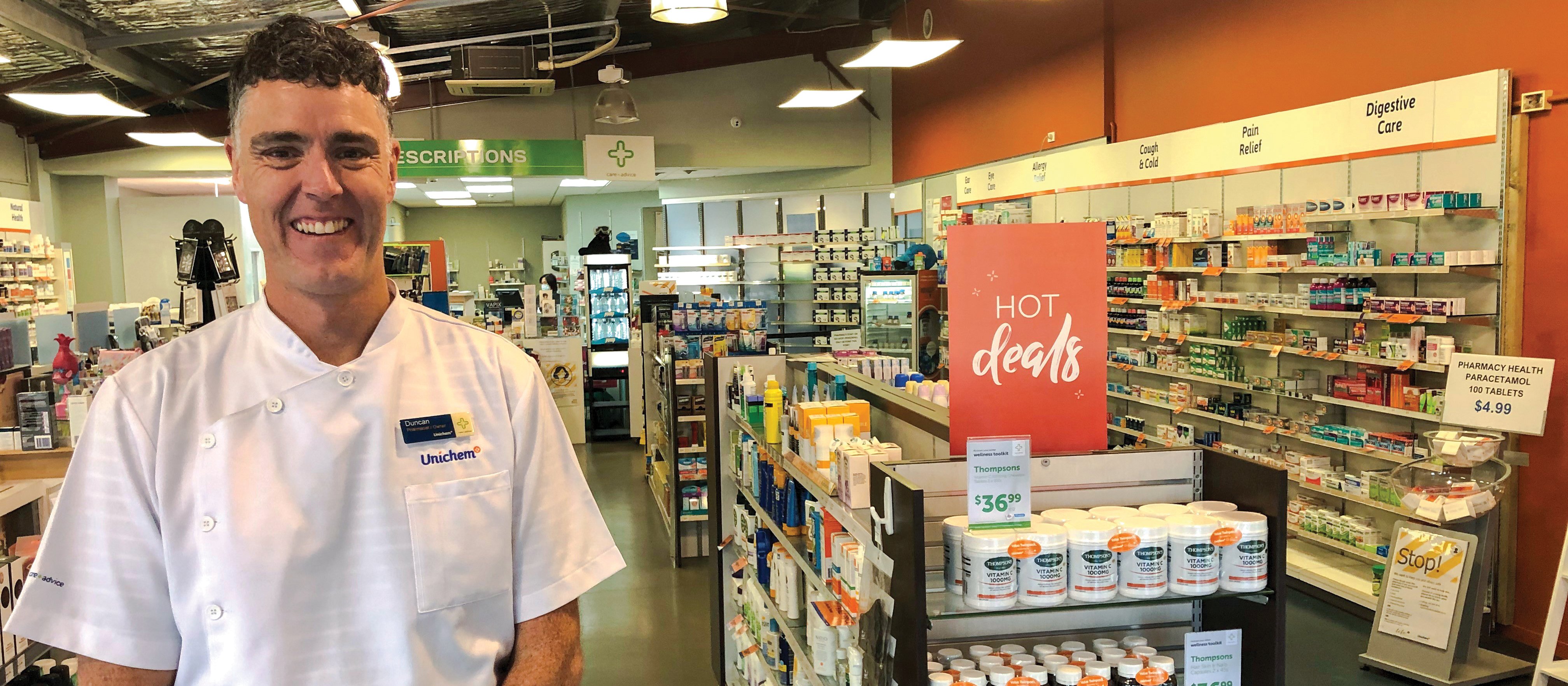 Pharmacy owner Duncan Sutherland