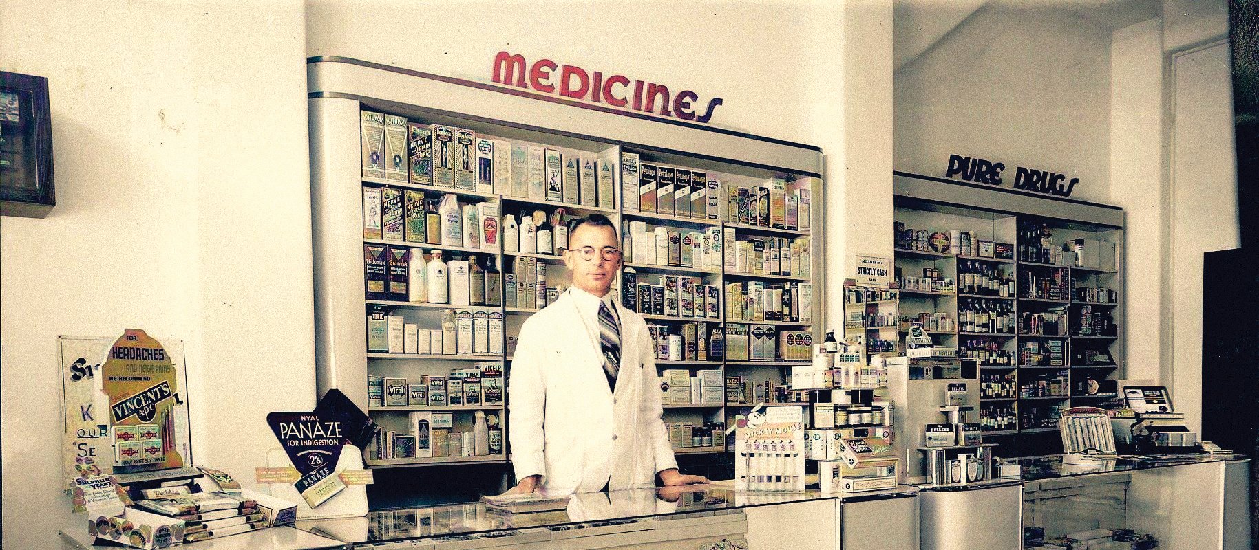 Tauranga pharmacy vintage photos 1945