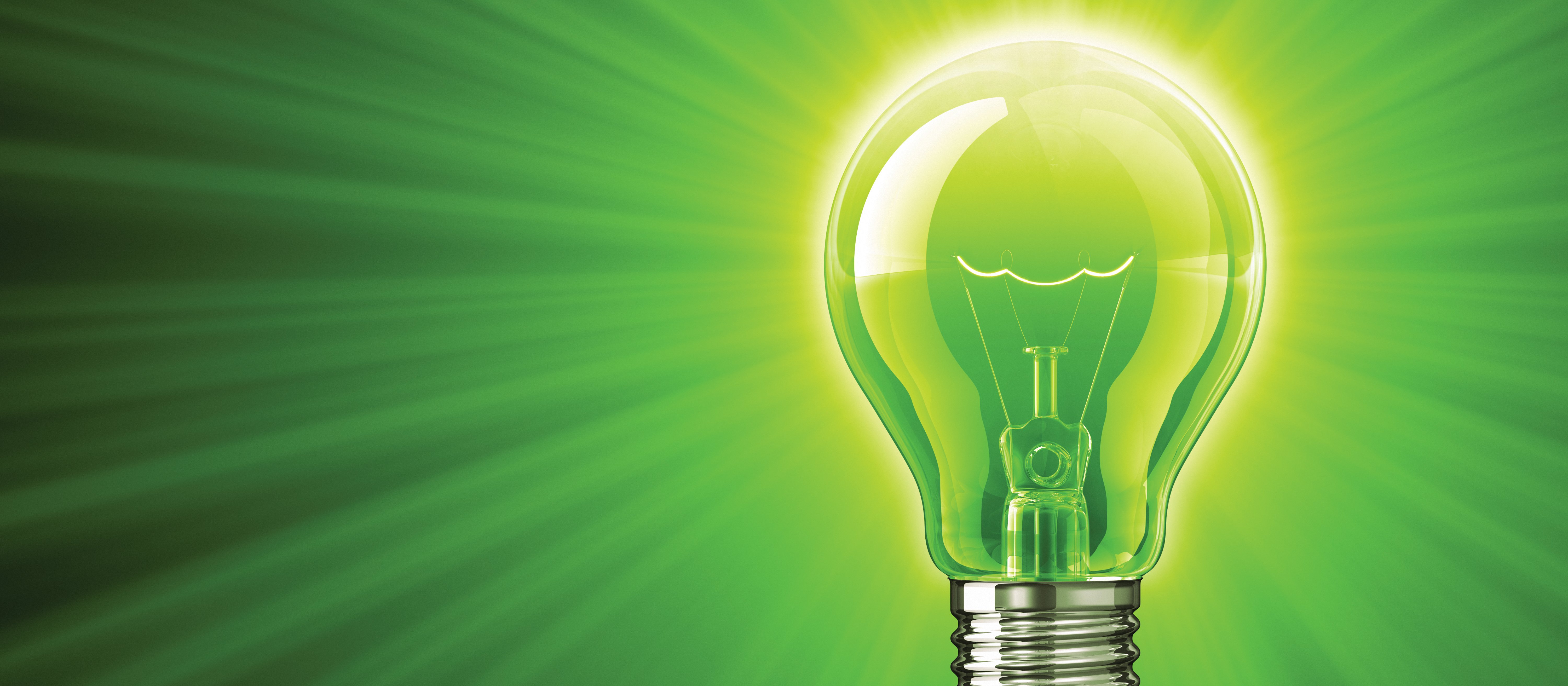 Green lightbulb