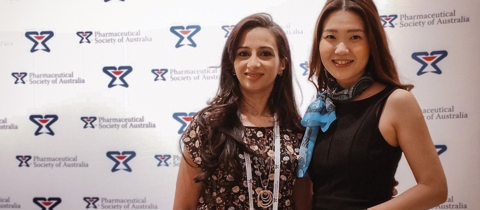 Katrina Azer and PSA national president Fei Sim