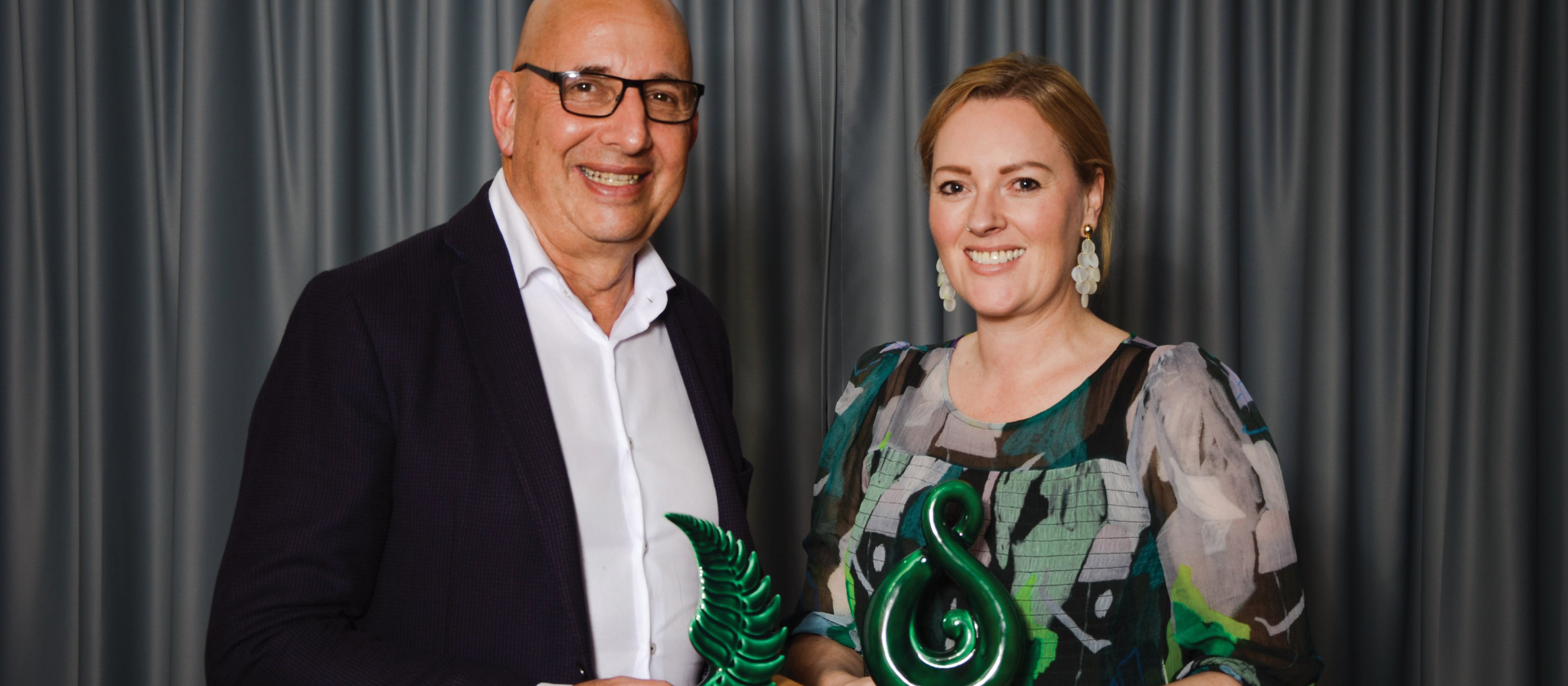 Chief executive Paul Sapsford with chief operating officer Kimberley Bray