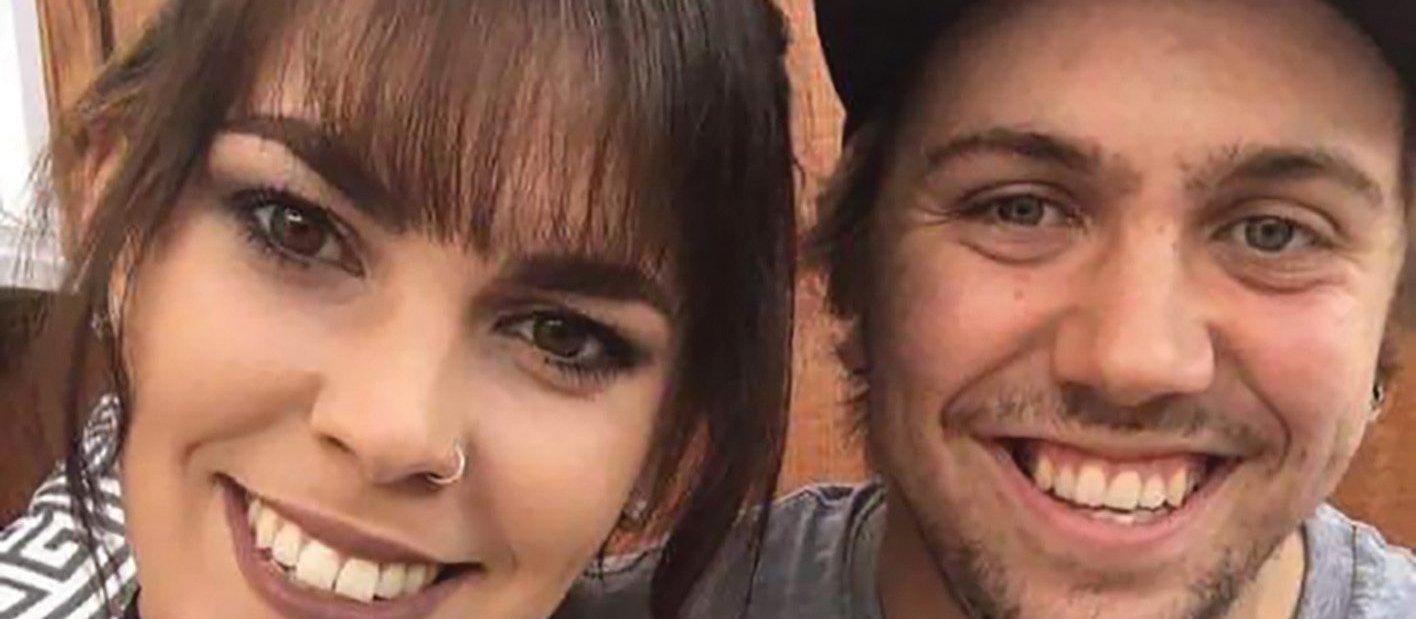 Rory Nairn with his fiancee Ashleigh Wilson