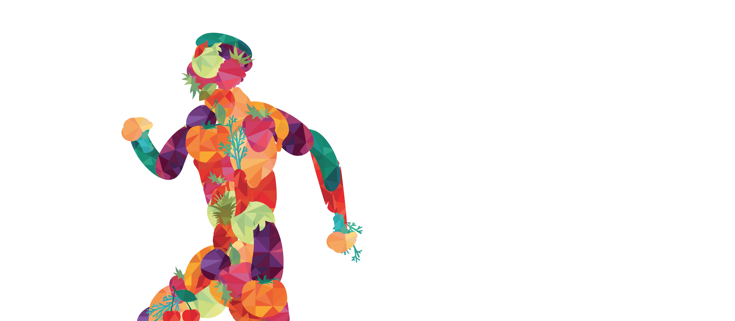 Running fruit man