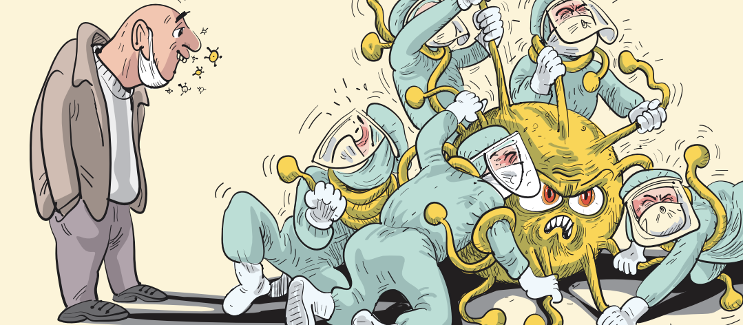 front-line health professionals still face a long battle against influenza