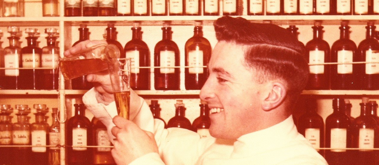 Murray Guy in a dispensary