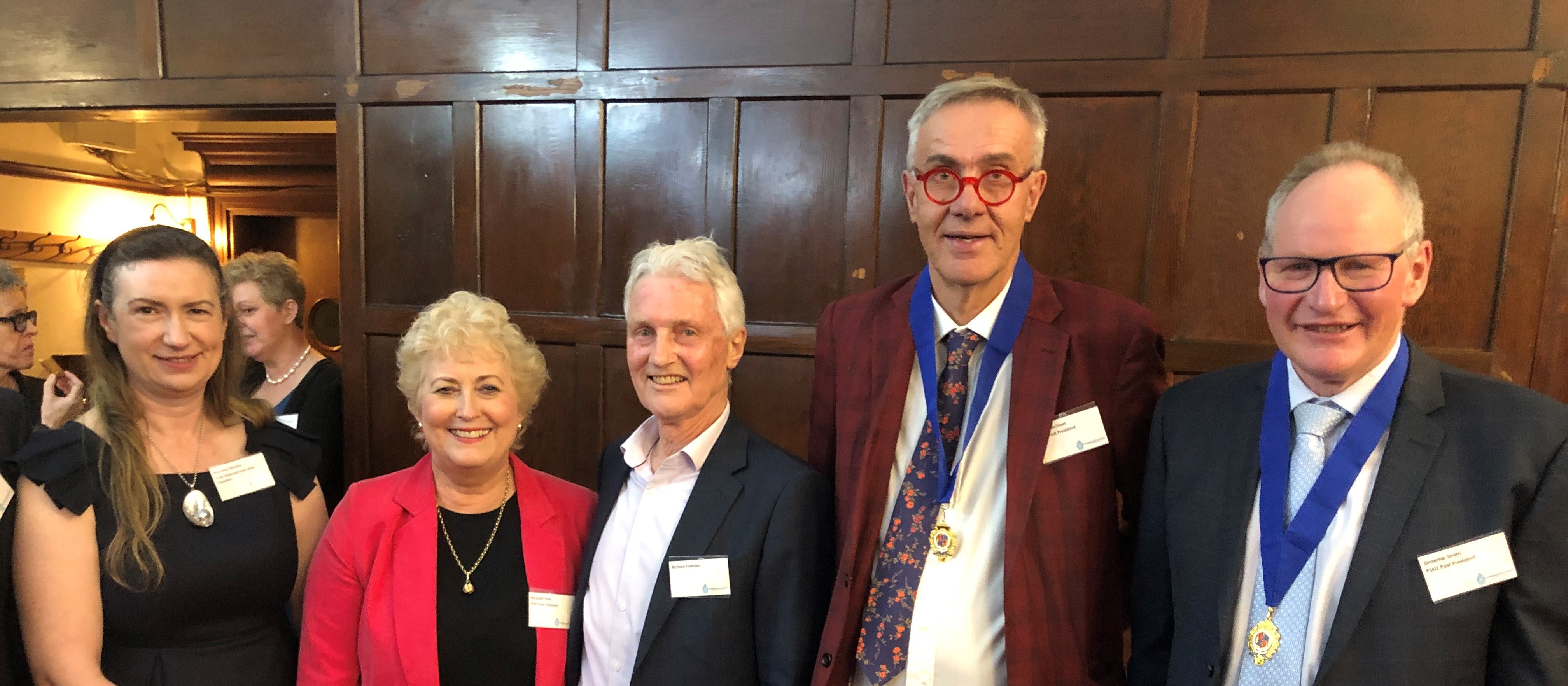 Richard townley with past PSNZ presidents