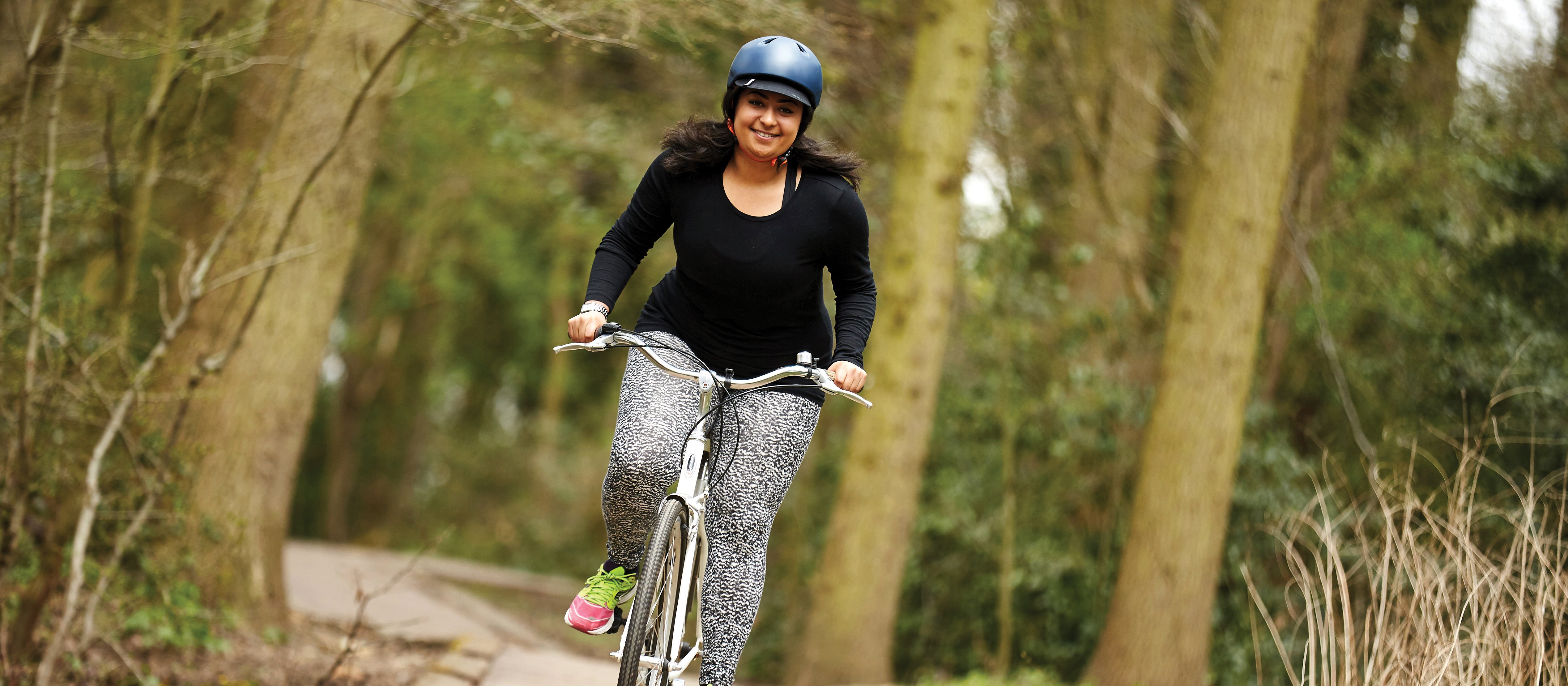 Women riding bike