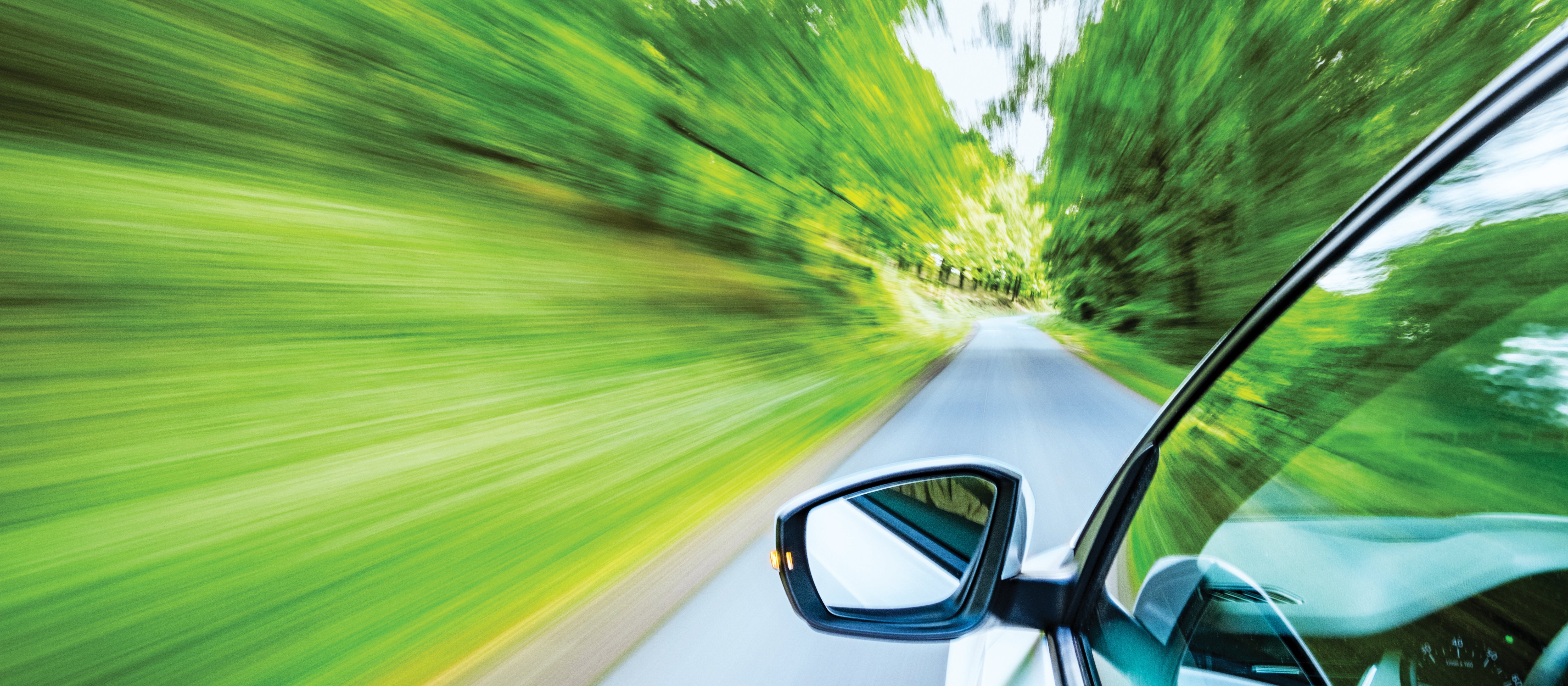 Car driving fast 
