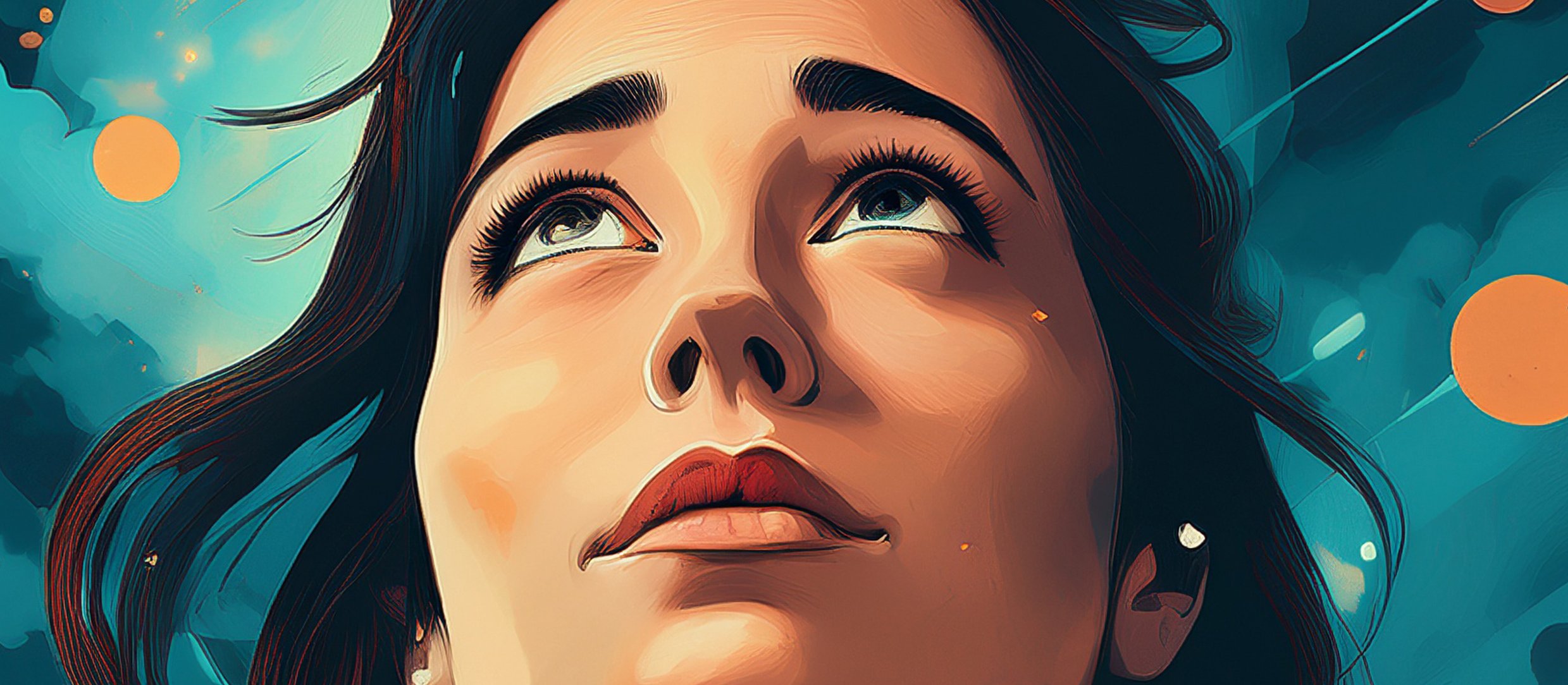 Woman sense of hope