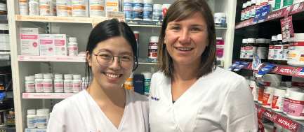 IPE mentee Sua Oh (left) and her mentor Eliza Hood CR Supplied