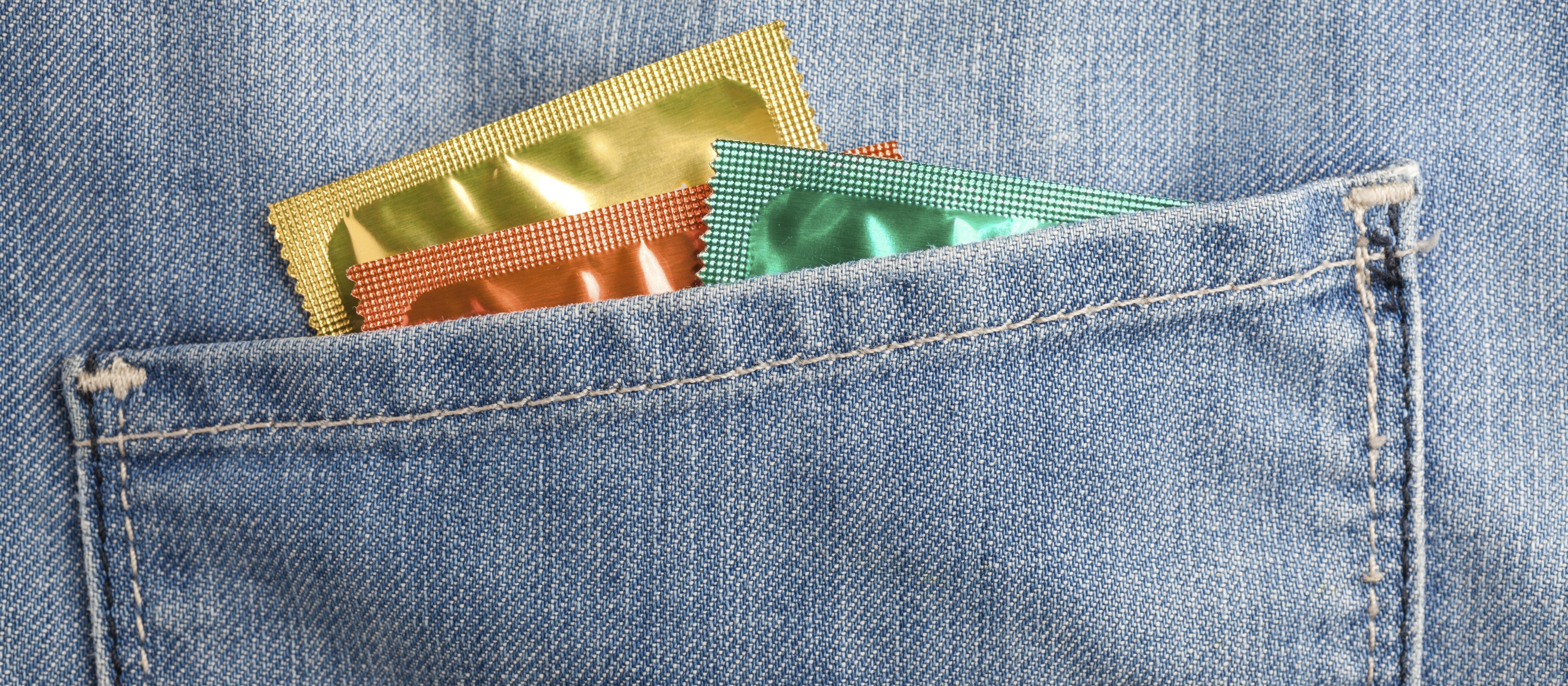 Condom in pocket