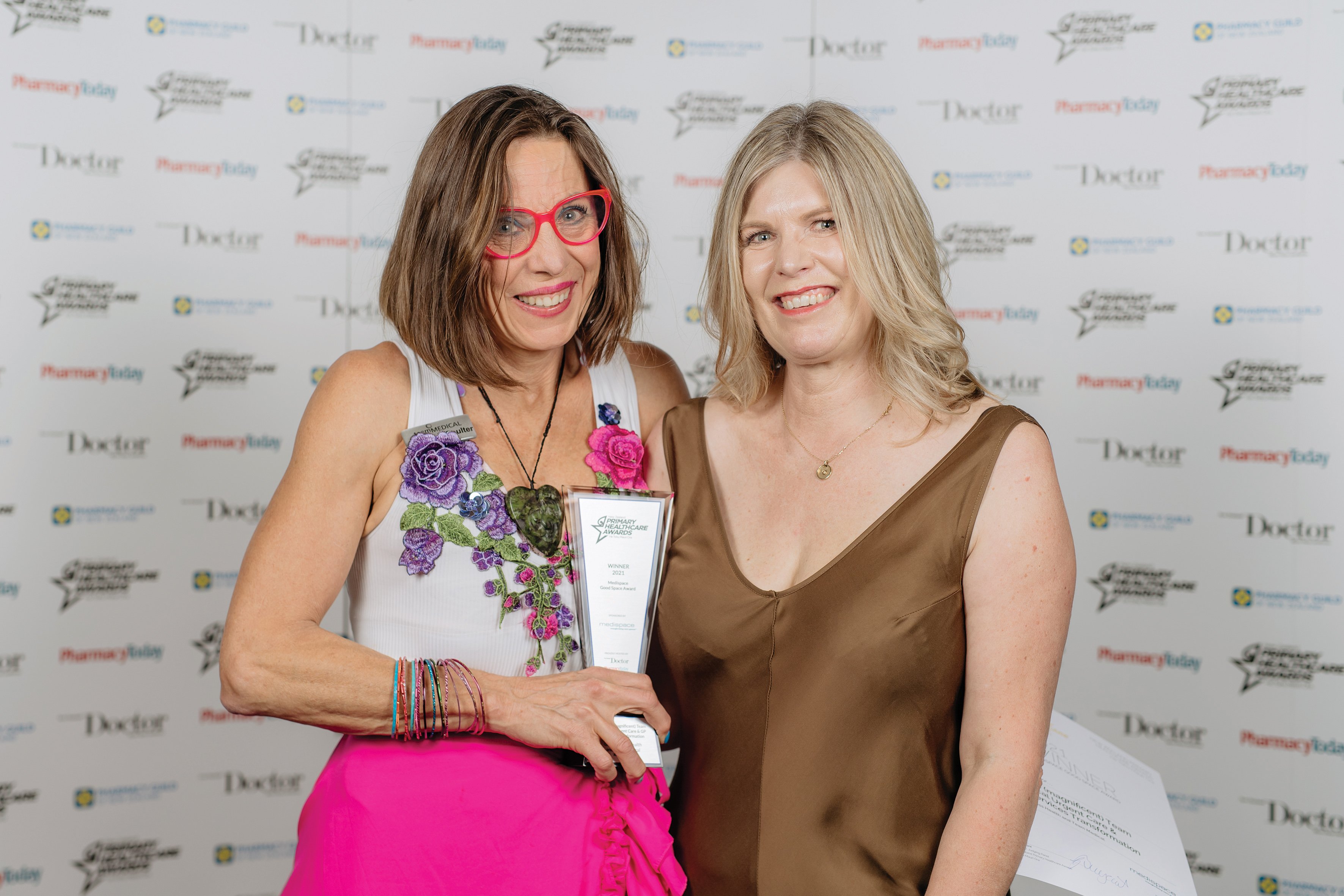 Christine Coulter and Helen Telford at the NZPHA