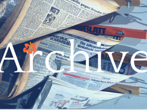 Archive paper blue
