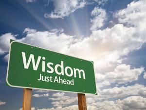 Dispensing Wisdom sign