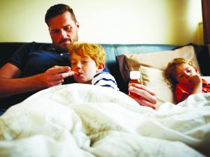 Parent with sick children