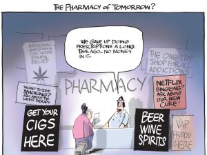 Pharmacy of tomorrow cartoon