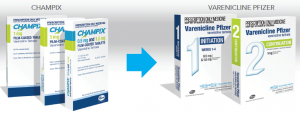 Champix(r) changing to Varenicline Pfizer