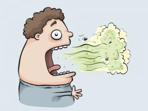 Bad breath illustration