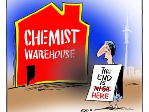 Chemist Warehouse cartoon