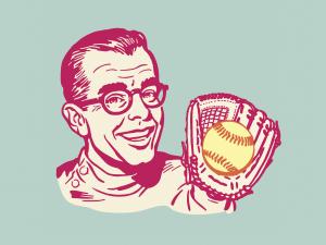Retro pharmacist illustration