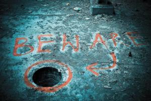 Factory hole in the ground beward