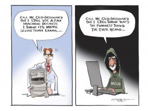 Rod Emmerson cartoon faxes