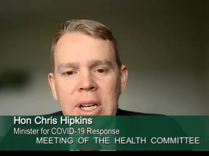 Chris Hipkins Health select committee meeting