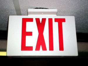 Exit sign CR freeimages.com