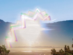 Visual auras are often described as a flashing or shimmering, jagged phenomenon (Image: Tehom via Wikimedia Commons)