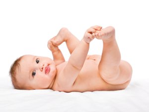 Nappy free baby