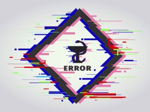 Pharmacy error digital glitch image Grand Reignhard on iStock.com
