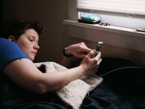 woman on phone