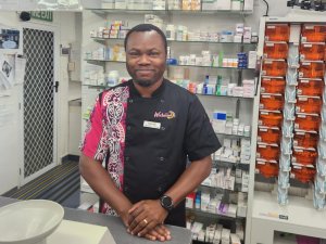 One of a group of Whanganui pharmacists who spoke to their local MP about the issues facing the pharmacy sector Wicksteed Pharmacy's Shope Olawoyin (CR supplied)